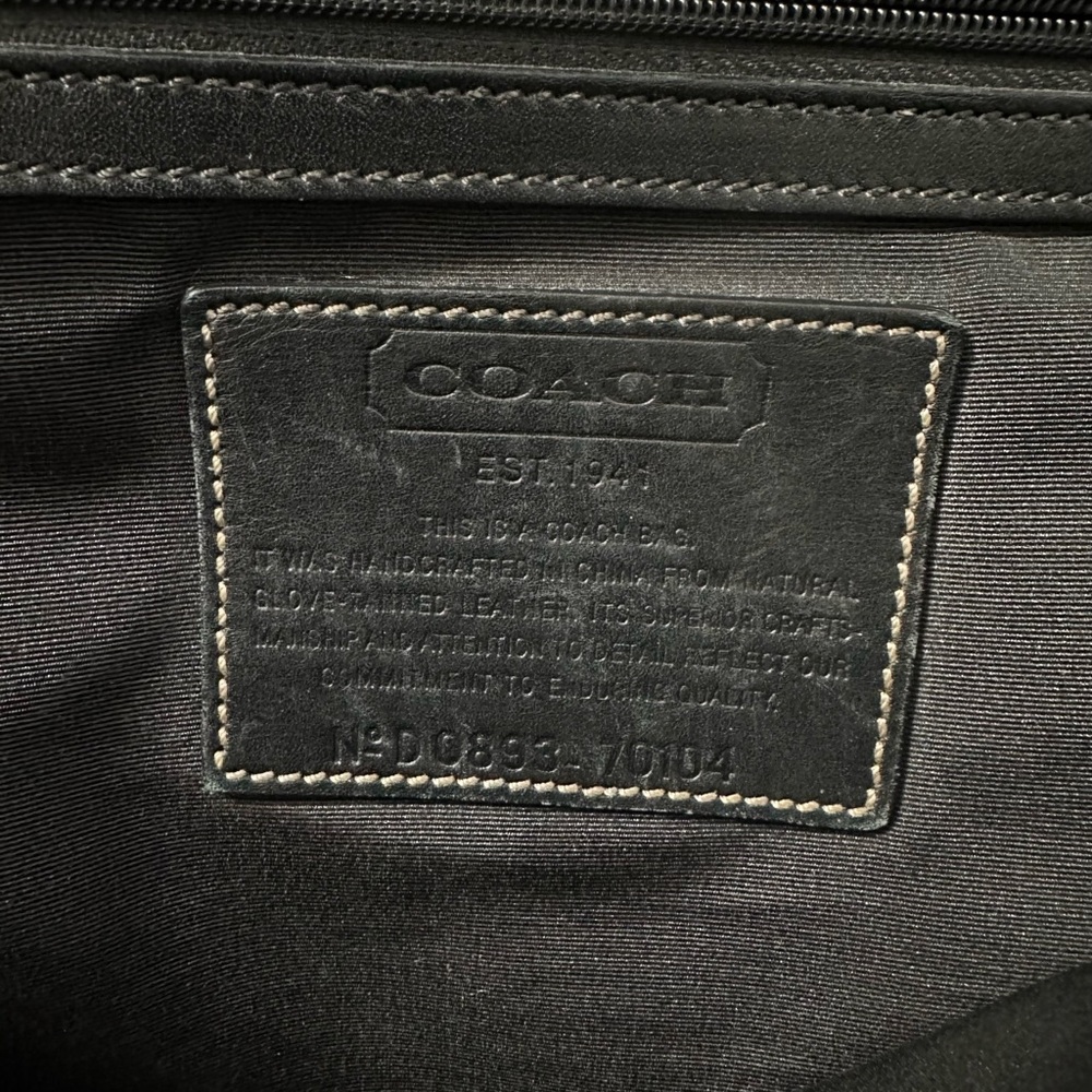 Vintage Coach Leather Briefcase. 70104. - Picture 6 of 7